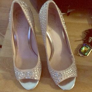 Rhinestone pumps